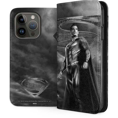 The Justice League (2017) Superman Poster iPhone 15 Pro Folio Case